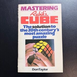 Vintage 1980 First Edition Mastering Rubiks Cube by Don Taylor